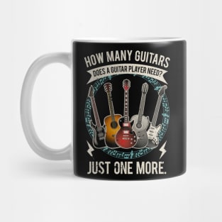 Guitar T Shirt How Many Guitars Gift For Guitar Player Mug